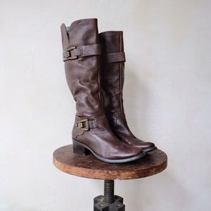 Kelly & Katie brown leather tall boots